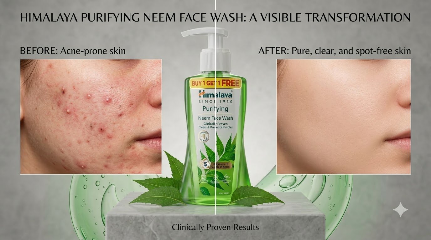 Himalaya Purifying Neem Face Wash – Oil Control & Pimple Care - Buy 1 Get 1 Free - Image 2