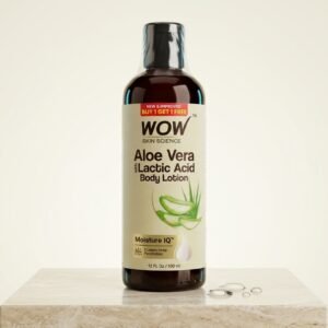 WOW Skin Science Aloe Vera & Lactic Acid Body Lotion – Moisture IQ™ (5 Layers Deep Penetration)