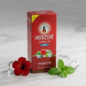 Navratna Ayurvedic Oil – Cooling & Stress Relief
