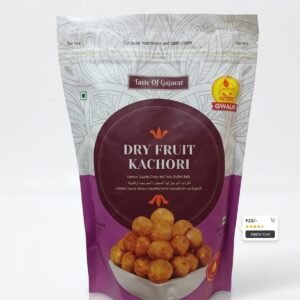 Gwalior Taste of Gujarat Dry Fruit Kachori – Crispy Stuffed Mini Kachori Snack (Zipper Pouch)